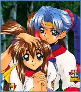 Akari and Kris from Battle Athletes Victory