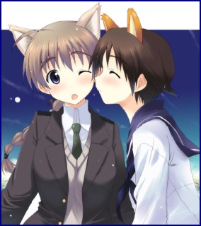 Yoshika and Lynne from Strike Witches