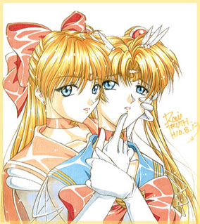 Minako and Usagi from Sailor Moon