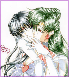 Rei and Setsuna from Sailor Moon