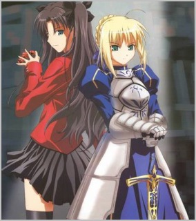 Rin and Saber from Fate/Stay Night