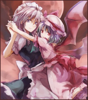 Sakuya and Remilia from Touhou Project