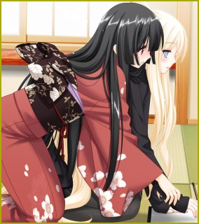 Shizuku and Eris from Sono Hanabira Ni Kuchizuke Wo
