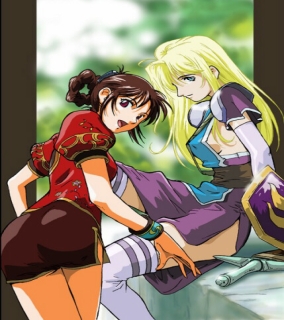 Sophitia and Xianghua from Soul Calibur