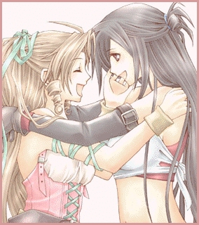 Tifa and Aeris from Final Fantasy VII
